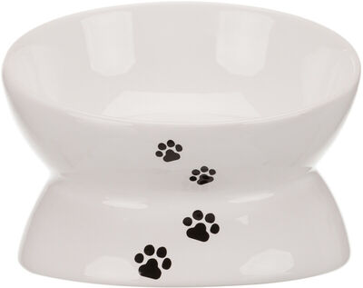 Trixie Kedi Mama ve Su Kabı Yükseltilmiş Ergonomik Seramik 0,15 lt / 13 cm Beyaz