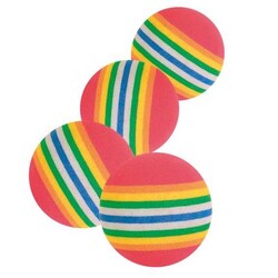 Trixie - Trixie Kedi Oyuncağı Renkli Top 3,5 cm