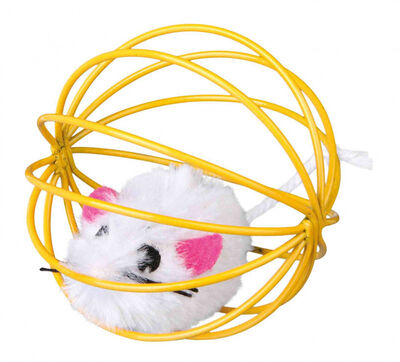 Trixie Kedi Oyuncağı Top İçinde Peluş Fare 6 cm