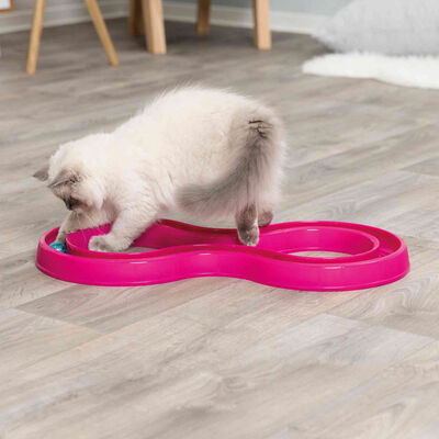 Trixie Kedi Oyuncak, Top Kovalama, 65 cm x 31 cm Pembe