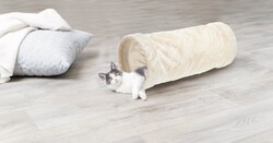 Trixie Kedi Peluş Oyun Tüneli 22 x 60 Cm Bej - Thumbnail