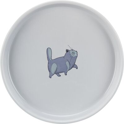 Trixie Kedi Seramik Mama Kabı, 0,6lt/ø23 cm, Gri