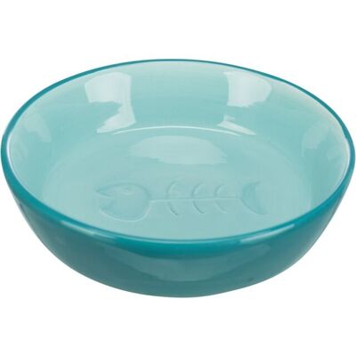 Trixie Kedi Seramik Mama / Su Kabı Kılçık Desenli 0,2 Lt - 13 cm