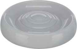 Trixie - Trixie Kedi Seramik Su Kabı, 0,2lt/ø18 cm, Gri