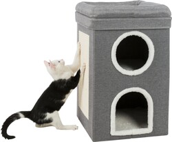 Trixie Kedi Tırmalama ve Oyun Evi, 64cm, Gri - Trixie