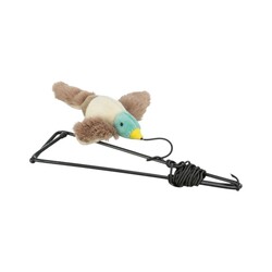Trixie - Trixie Kedi Kapı Çerçevesi İçin Asmalı Peluş Kuş Oyuncağı 13 Cm - 175 Cm