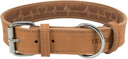 Trixie Köpek Boyun Tasması, Kalın Deri, L-XL:55-65cm/40mm, Kahverengi - Trixie
