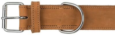 Trixie Köpek Boyun Tasması, Kalın Deri, L-XL:55-65cm/40mm, Kahverengi