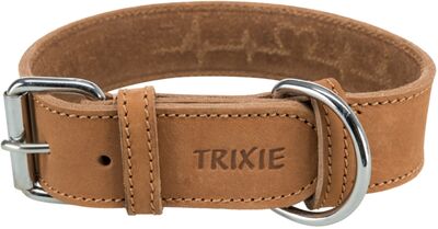 Trixie Köpek Boyun Tasması, Kalın Deri, L:47-55cm/40mm, Kahverengi