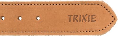 Trixie Köpek Boyun Tasması, Kalın Deri, L:47-55cm/40mm, Kahverengi