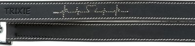 Trixie Köpek Gezdirme Kayışı, Gerçek Kalın Deri, L-XL:2m/20mm, Siyah