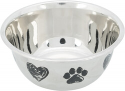 Trixie - Trixie Köpek Mama ve Su Kabı, Paslanmaz Çelik, 0.50 lt / 13 cm