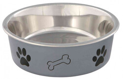 Trixie - Trixie Köpek Paslanmaz Mama ve Su Kabı 0.4 Lt / 14 Cm