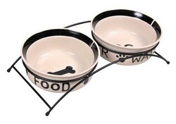 Trixie - Trixie Köpek Seramik Mama & Su Kabı Seti 2 x 1.6 Lt