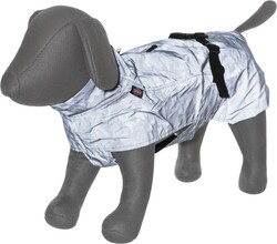 Trixie Köpek Yağmurluğu, Fosforlu/Reflektiv, L:55cm, Gümüş Mavi - Thumbnail