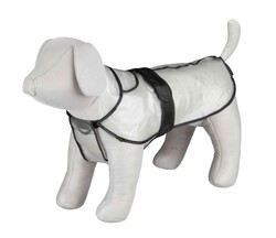 Trixie Köpek Yağmurluk, L:60cm, Transparan/Şeffaf, Siyah Biyeli - Thumbnail