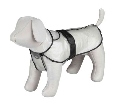 Trixie Köpek Yağmurluk, M:50cm, Transparan/Şeffaf, Siyah Biyeli