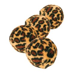 Trixie Leopar Desenli Top Kedi Oyuncağı 4 Cm (4 Adet) - Trixie