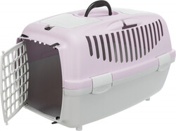 Trixie Pet Taşıma Çantası XS - S, 37 x 34 x 55 cm, Açık Gri / Açık Lila - Trixie