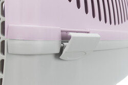 Trixie Pet Taşıma Çantası XS - S, 37 x 34 x 55 cm, Açık Gri / Açık Lila - Thumbnail