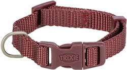 Trixie - Trixie Premium Köpek Boyun Tasması S - M Bordo - 30 x 45 Cm - 15 Mm