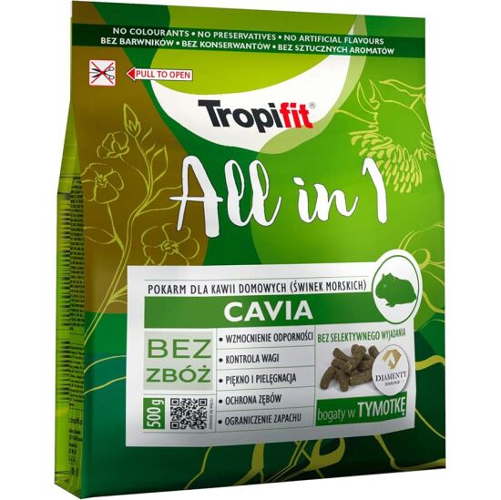 Tropifit All in 1 Adult Tahılsız Cavia Ginepig Yemi 500 Gr - 1