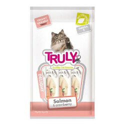 Truly - Truly Creamy Somon ve Kızılcık Ek Besin ve Kedi Ödülü 14 Gr x 5 - 70 Gr