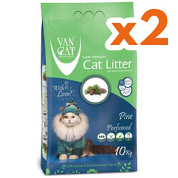VanCat - VanCat Çam Kokulu İnce Taneli Kedi Kumu 10 Kg x 2 Adet
