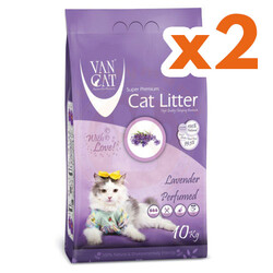 VanCat - VanCat Lavanta Kokulu İnce Taneli Kedi Kumu 10 Kg x 2 Adet