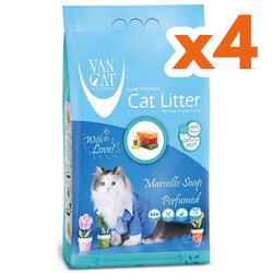 VanCat - VanCat Marsilya Sabunlu İnce Taneli Kedi Kumu 5 Kg x 4 Adet