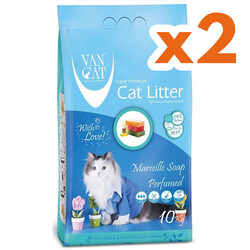 VanCat - VanCat Marsilya Sabunlu İnce Taneli Kedi Kumu 10 Kg x 2 Adet