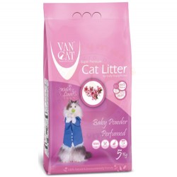 VanCat - VanCat Topaklanan Bebek Pudralı İnce Taneli Kedi Kumu 5 Kg