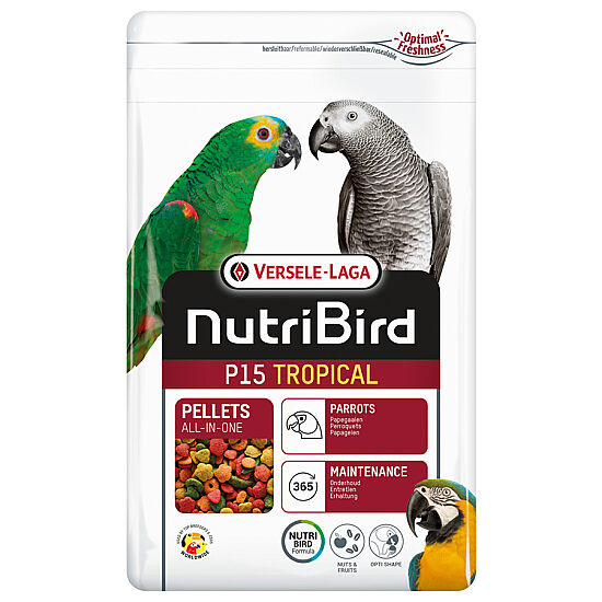 Versele Laga Nutribird P15 Tropical Papağan Pelet Yem 1000 Gr - 1