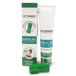 Vets Best Aloe Vera ve Nane Özlü Diş Sağlığı Köpek Macunu 100 Gr + Parmak Diş Fırçası - Thumbnail