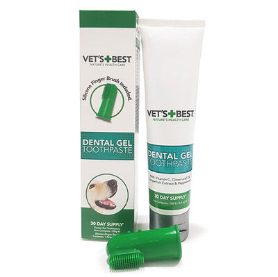 Vets Best Aloe Vera ve Nane Özlü Diş Sağlığı Köpek Macunu 100 Gr + Parmak Diş Fırçası