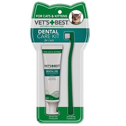 Vets Best - Vets Best Kediler İçin Diş ve Ağız Bakım Seti (Macun 45 Gr + Diş Fırçası 16,5 Cm)