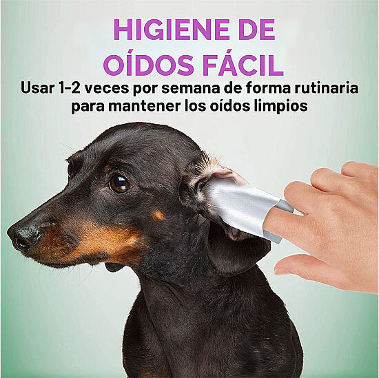 Vets Best Kedi ve Köpek Kulak Temizleme Parmak Pedi - 50li Paket - 4