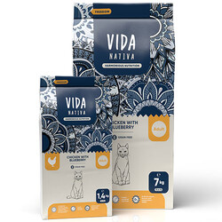 Vida Nativa Chicken With Blueberry Tavuk Etli ve Yaban Mersini Kedi Maması 1,4 Kg - Vida