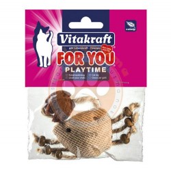 Vitakraft 28653 Catnip ( Kedi Otu ) Peluş Yengeç Kedi Oyuncağı - Vitakraft