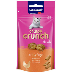 Vitakraft - Vitakraft 28814 Crispy Crunch Kümes Hayvanlı Kedi Ödülü 60 Gr
