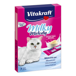 Vitakraft - Vitakraft 28818 Milky Melody Saf Sütlü Sıvı Kedi Ödülü 7 x 10 Gr