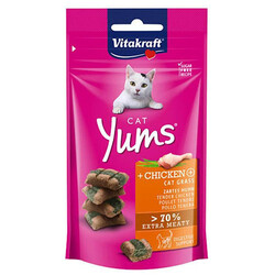 Vitakraft 31531 Cat Yums Tavuk Etli ve Kedi Otlu Kedi Ödülü 40 Gr - Vitakraft