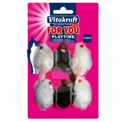 Vitakraft 39880 Peluş Fare Kedi Oyuncağı ( 6'lı Paket ) - Vitakraft