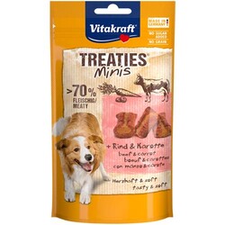 Vitakraft - Vitakraft Treaties Minis Sığır Eti ve Havuçlu Yumuşak Köpek Ödül Maması 48 Gr