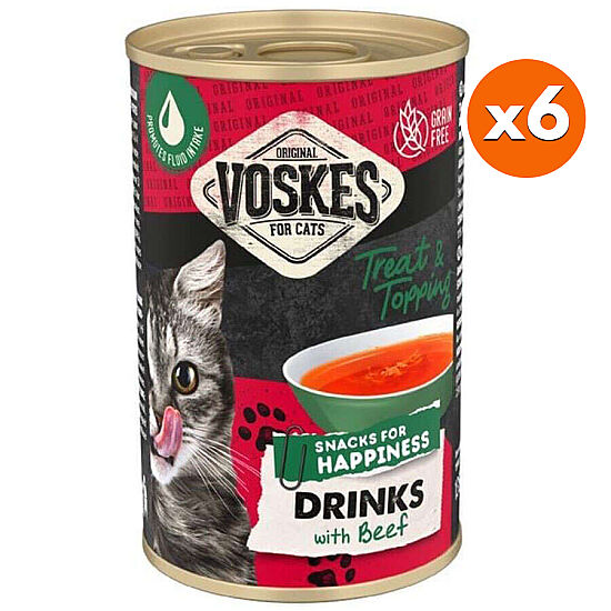 Voskes Biftekli Tahılsız Kedi Çorbası 135 ML x 6 Adet - 1