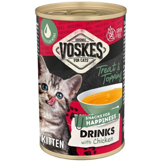 Voskes Kitten Tavuk Etli Tahılsız Yavru Kedi Çorbası 135 ML x 6 Adet - 2