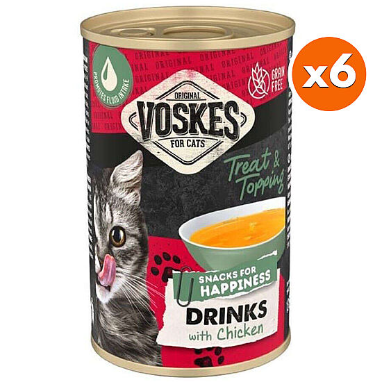 Voskes Tavuk Etli Tahılsız Kedi Çorbası 135 ML x 6 Adet - 1