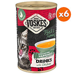 Voskes Tavuk Etli Tahılsız Kedi Çorbası 135 ML x 6 Adet - Voskes