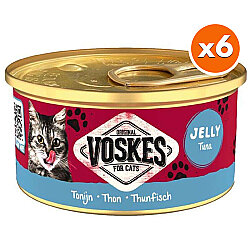 Voskes Ton Balıklı Jelly Kedi Yaş Konservesi 85 Gr x 6 Adet - Voskes