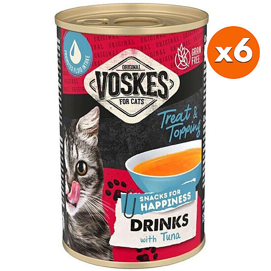 Voskes Ton Balıklı Tahılsız Kedi Çorbası 135 ML x 6 Adet - 1